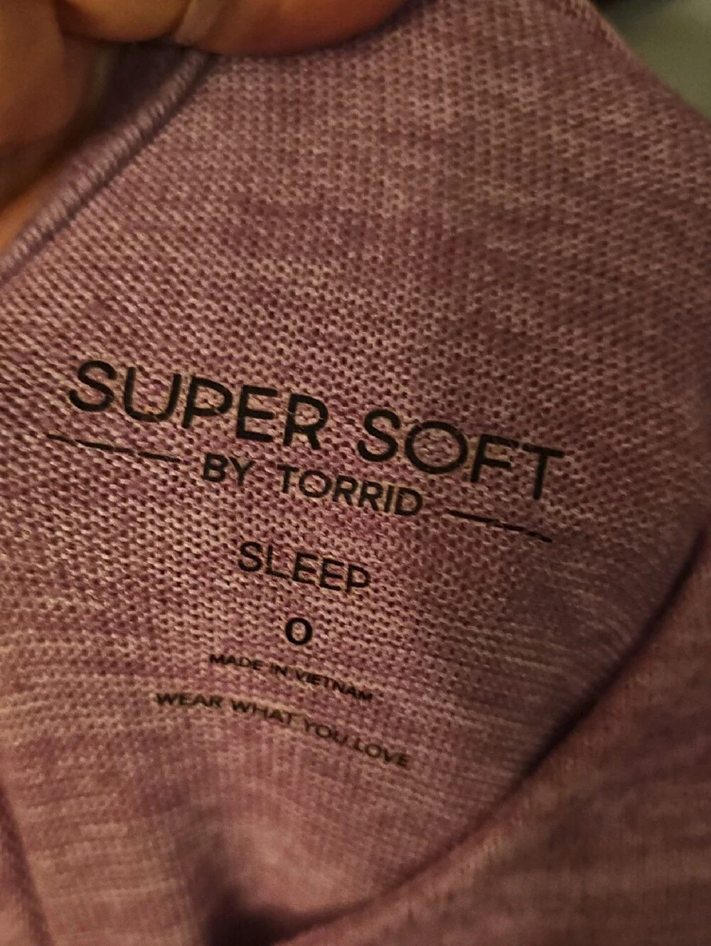 torrid Heathered Mauve Sleep Top